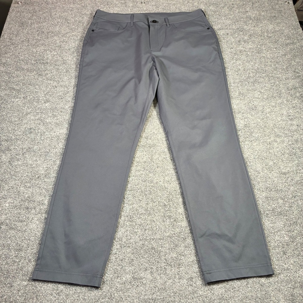 Public Rec All Day Every Day Pants Mens 35x32 Gray Straight 5 Pocket Stretch‎